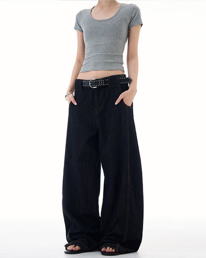 MADWITCH RELAXED FIT CLEAN DENIM PANTS #G6480