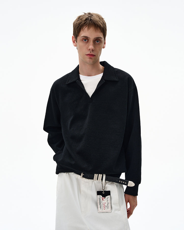 MADWITCH UNISEX V-NECK PULLOVER SWEATSHIRT #C335Q25