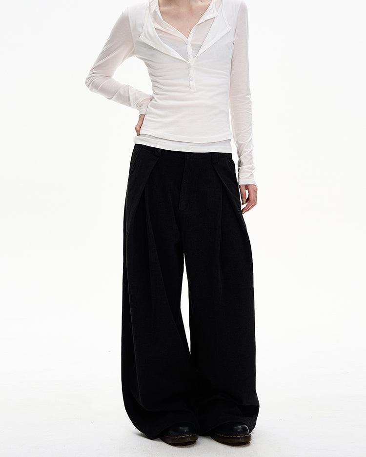 MADWITCH PLEAT DRAPE TROUSERS #UTU038