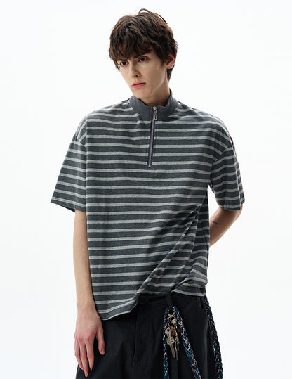 MADWITCH HALF-ZIP DESIGN TSHIRT #6973