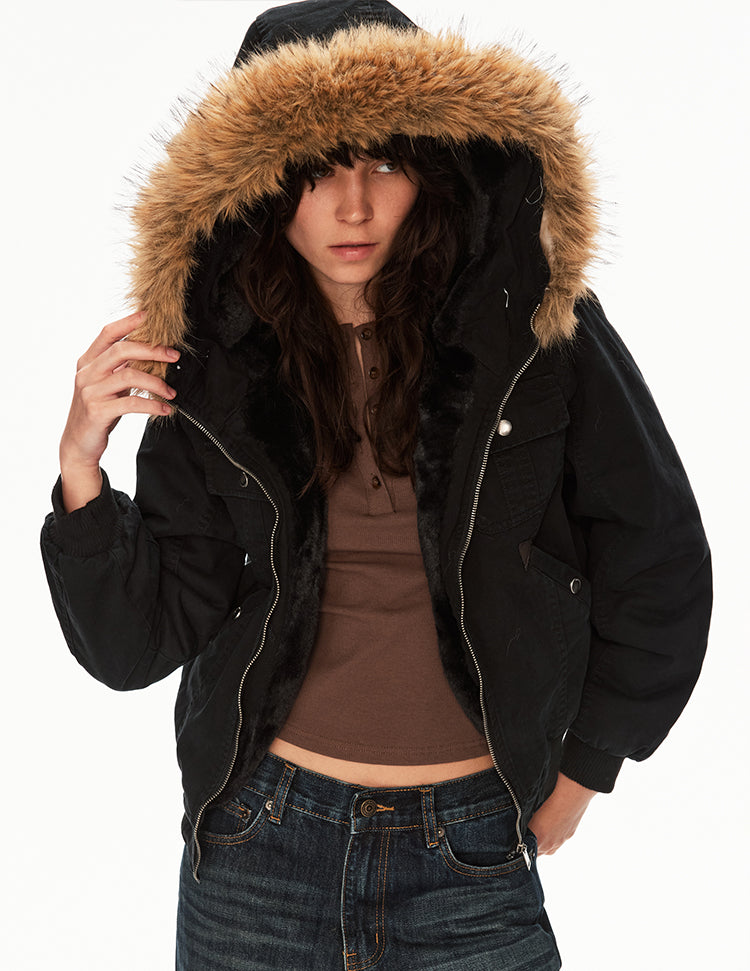 MADWITCH CANVAS HOODED JACKET #256192