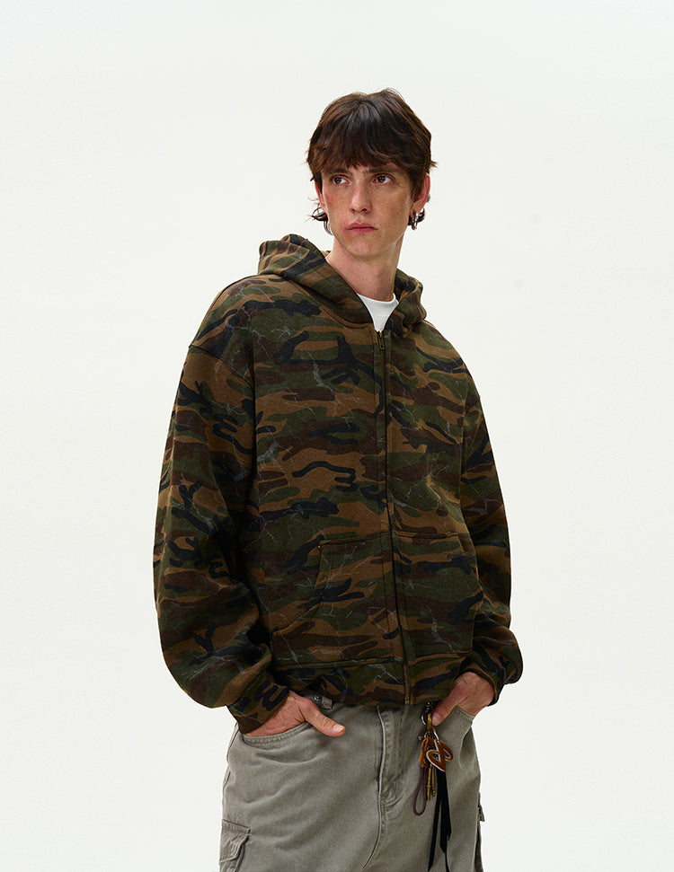 MADWITCH CAMO HOODED SWEATSHIRT #L373