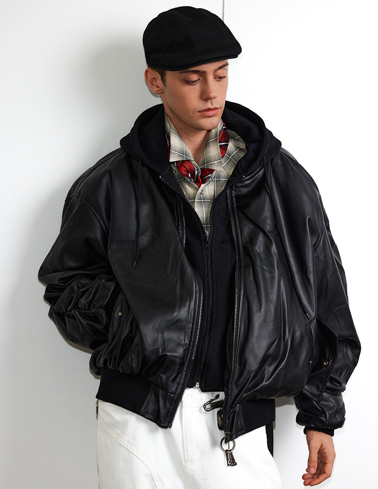 MADWITCH FAUX HOOD LEATHER #AW6883