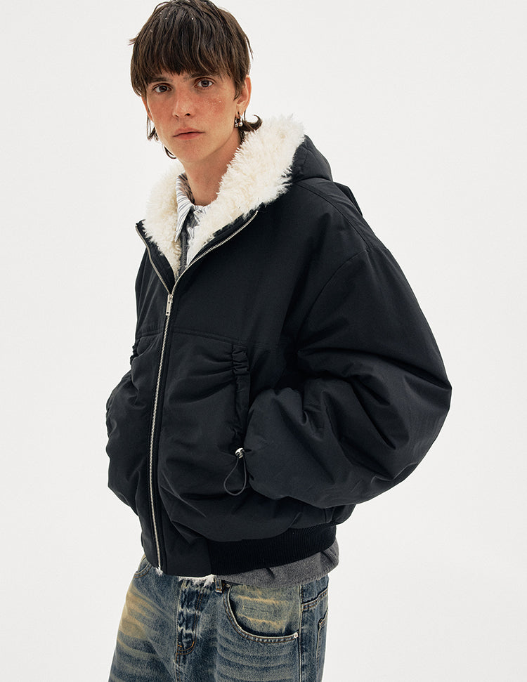 MADWITCH FLEECE HOODED COAT #M377