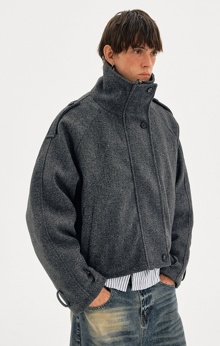 MADWITCH WOOL BOX PARKA #MY162