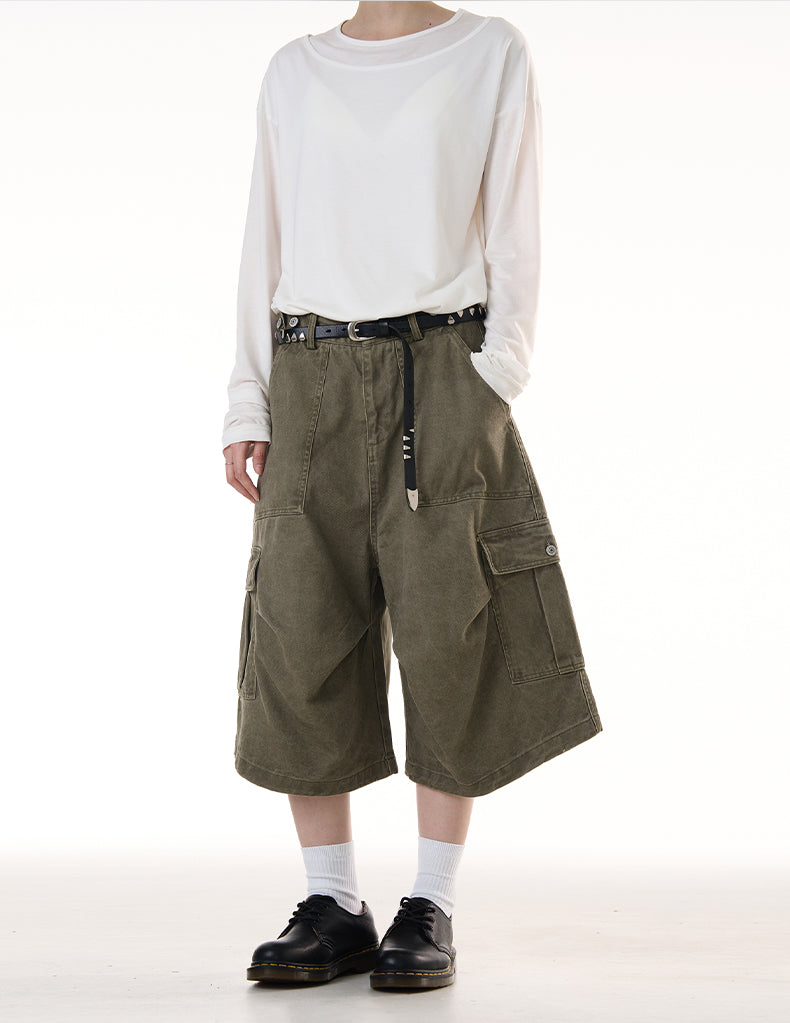 MADWITCH VINTAGE WORKWEAR SHORTS #CK238D
