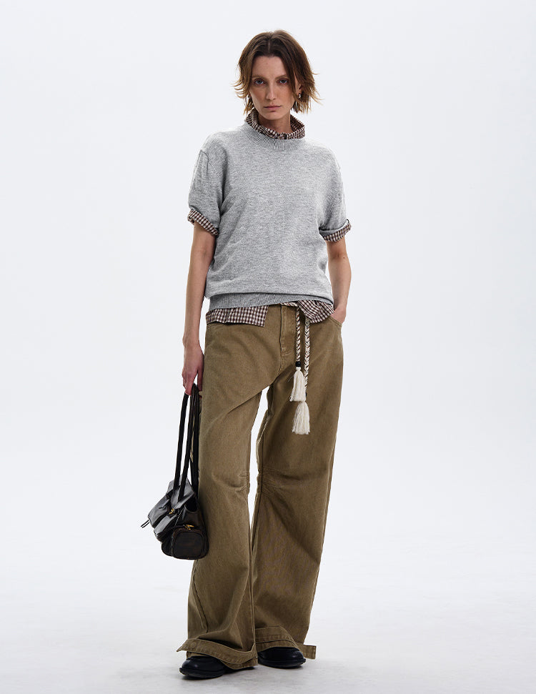 MADWITCH MINIMALIST CREW NECK CASUAL T-SHIRT #27331
