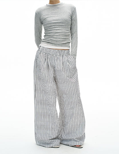 MADWITCH LAZY STRIPE TROUSERS #C935