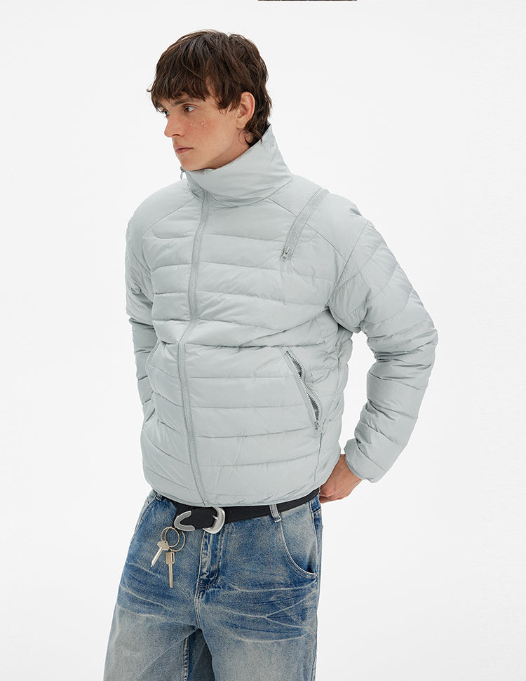 MADWITCH MINIMALIST ZIP PUFFER JACKET #BM313