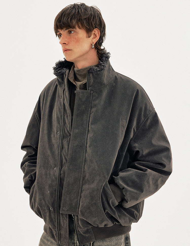 MADWITCH SUEDE SHEAR PARKA #AW25149
