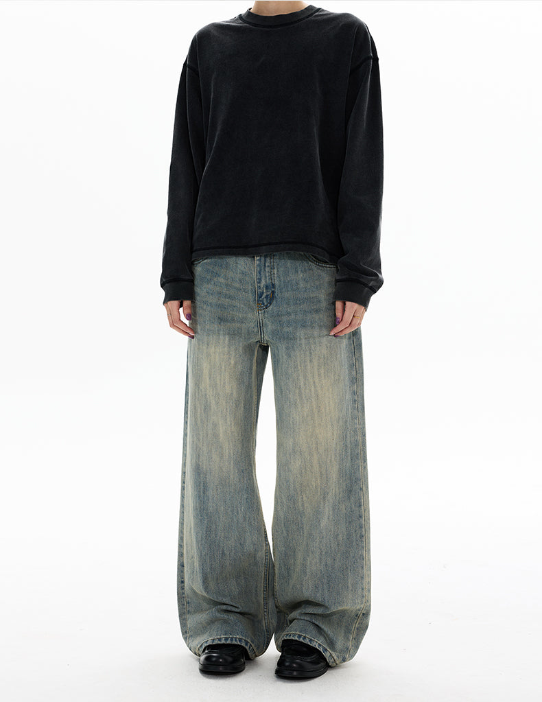 MADWITCH BAMBOO WASH STRAIGHT JEANS #GPC5577N