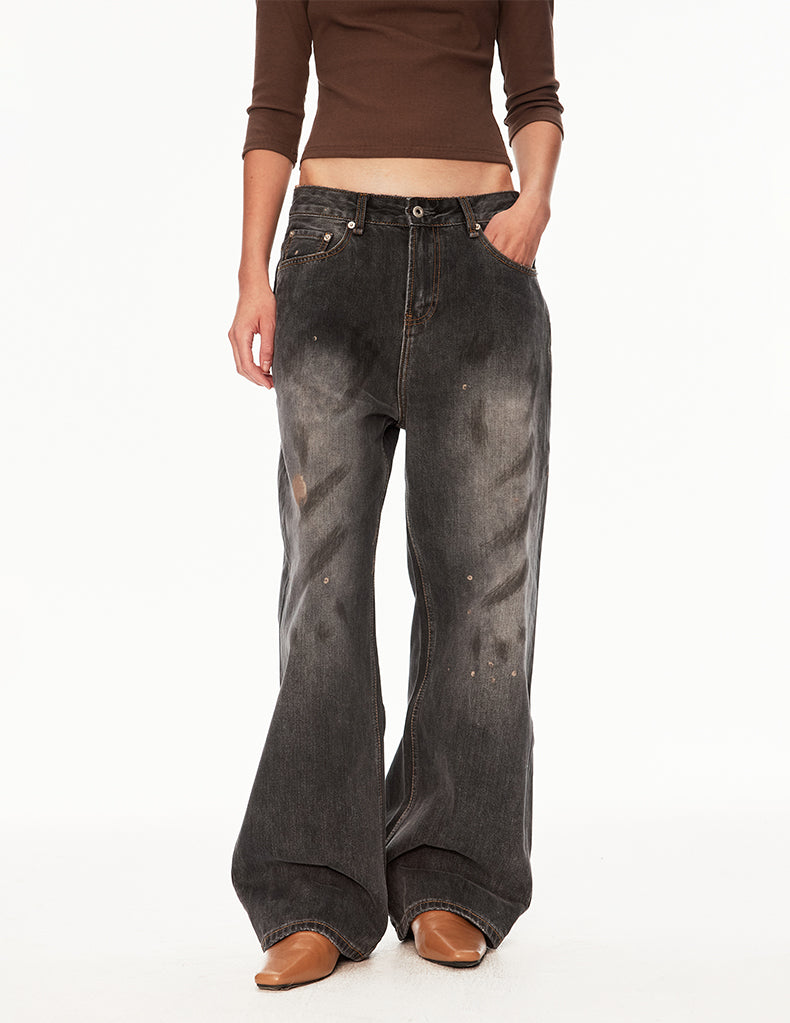 MADWIT DIRTY WASH GRUNGE JEANS #GD002