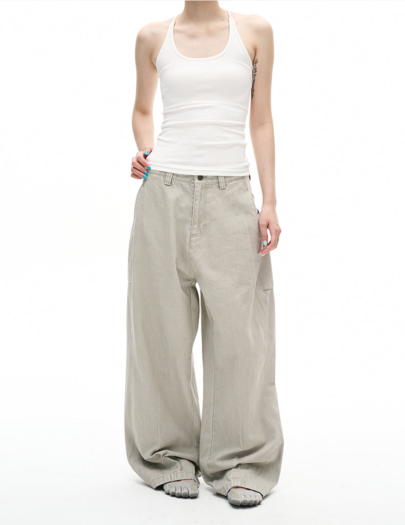 MADWITCH VINTAGE DISTRESSED STRAIGHT JEANS #CK6876