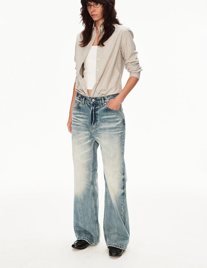 MADWIT VINTAGE STRAIGHT JEANS #GP9783