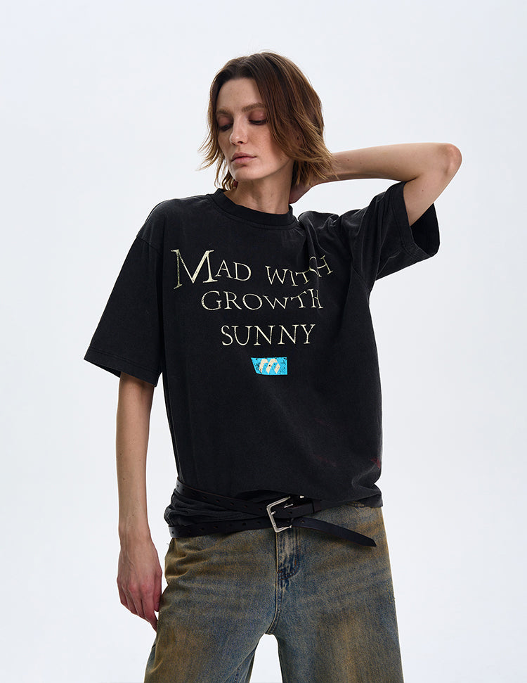 MADWITCH INS STYLE CASUAL SHORT-SLEEVE T-SHIRT #MD4139