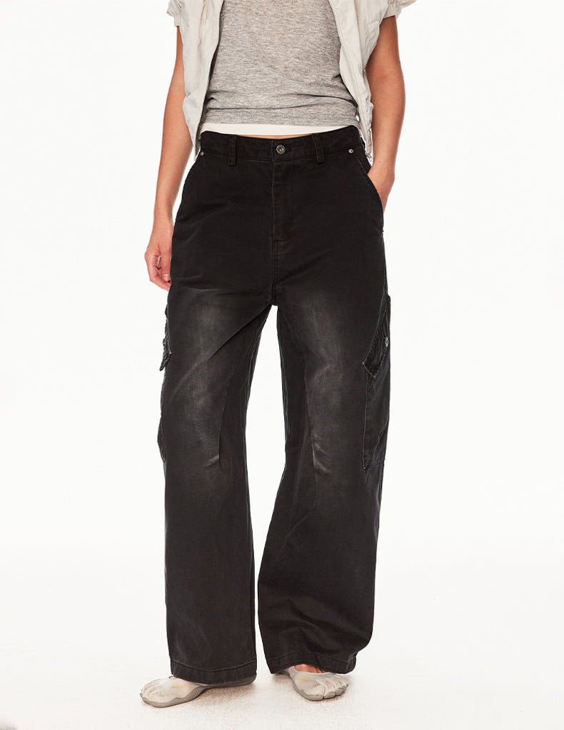 MADWIT VINTAGE WASHED UTILITY PANTS #CK6933