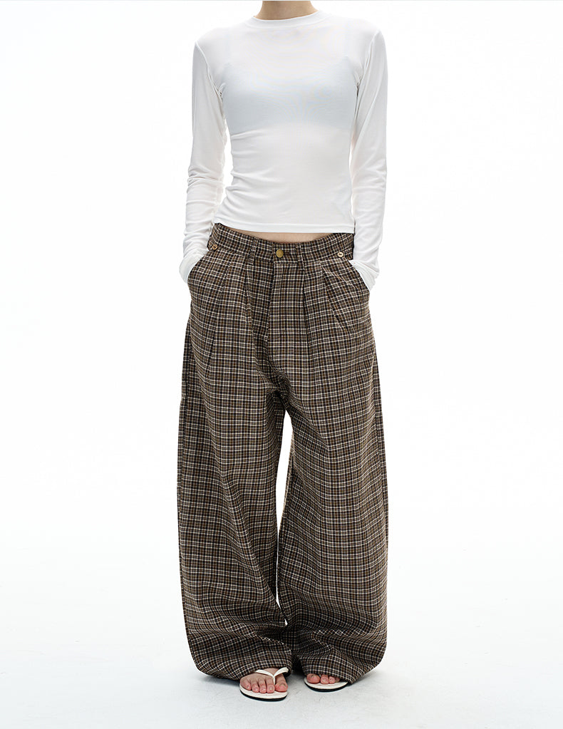 MADWITCH PLEAT TWEED PANTS #C950
