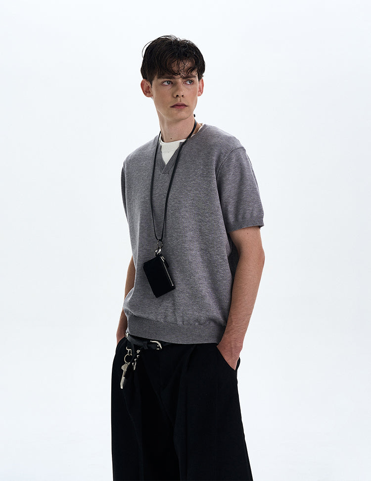 MADWITCH CLEANFIT V-NECK SHORT SLEEVE TEE #RS8358