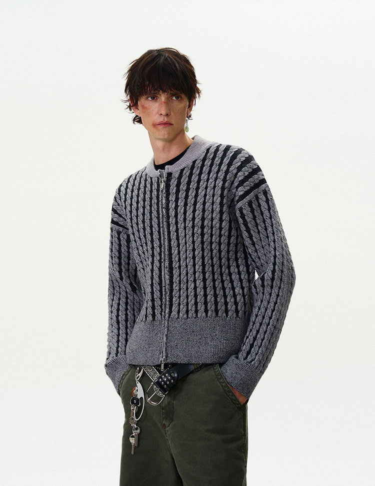 MADWITCH CABLE-KNIT CARDIGAN SWEATER #81129