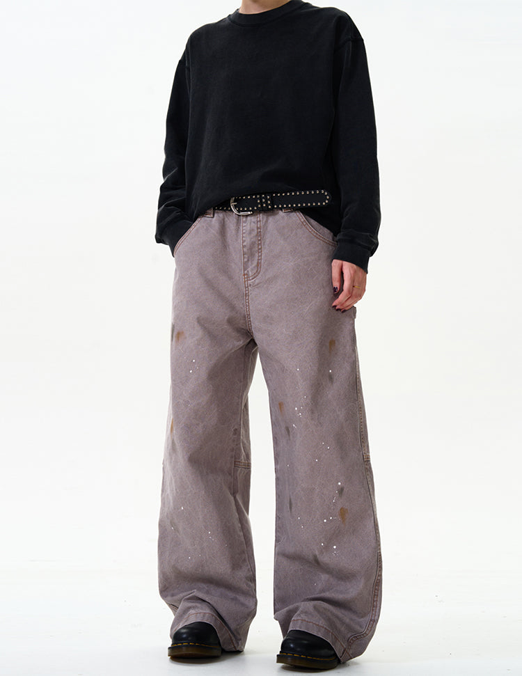 MADWITCH STREET STYLE STRAIGHT-LEG JEANS #CK3355