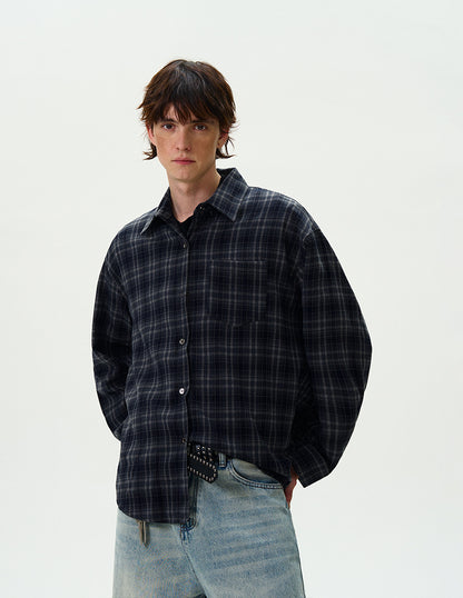 MADWITCH CASUAL PLAID SHIRT #8923