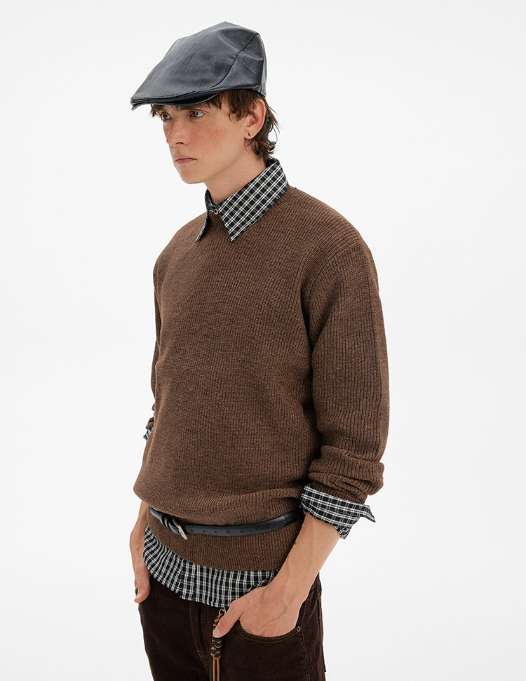 MADWITCH MINIMAL PULLOVER KNIT SWEATER #80390