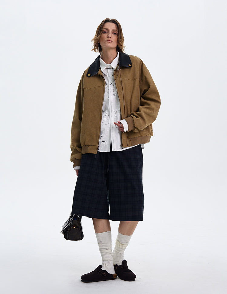MADWITCH BARN STYLE COLOR-BLOCK JACKET #W218