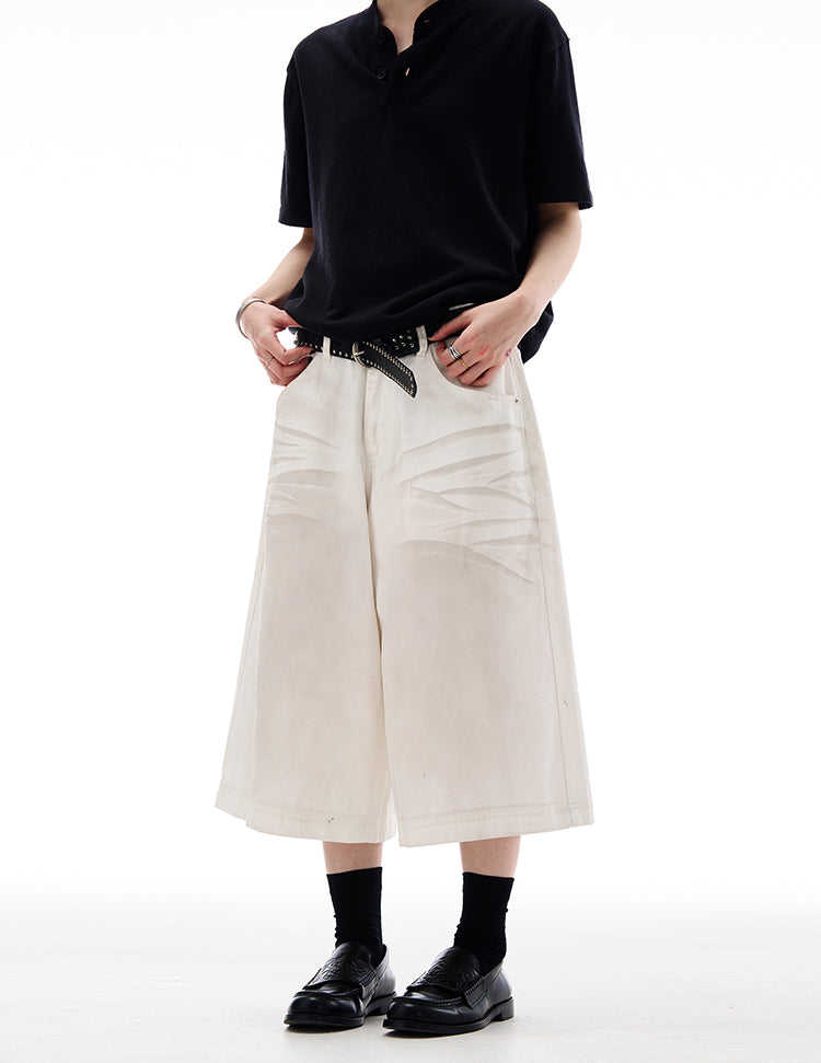 MADWITCH AMERICAN HIGH STREET CROPPED JEANS #L804