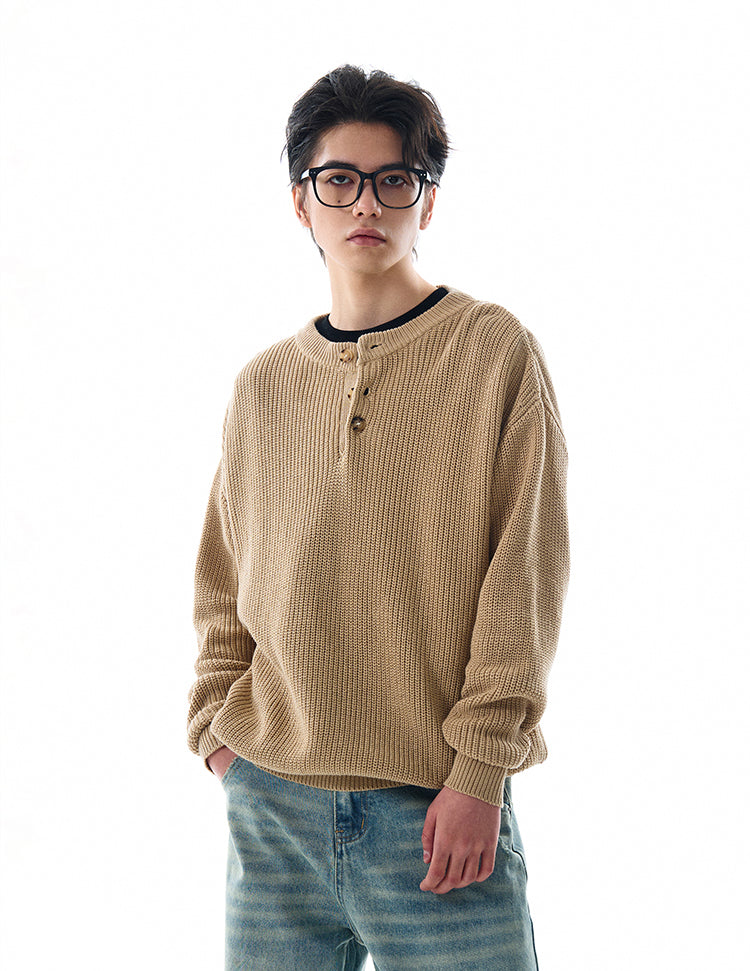 MADWITCH LOOSE KNITTED SWEATER #MFY213