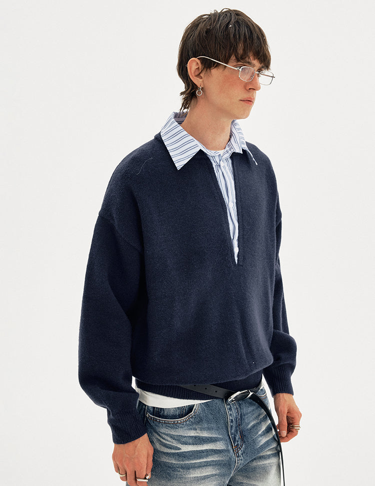 MADWITCH LAYER COLLAR SWEATER #1141