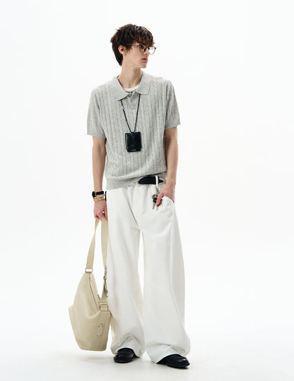 MADWITCH POLO KNIT TEE #LX010