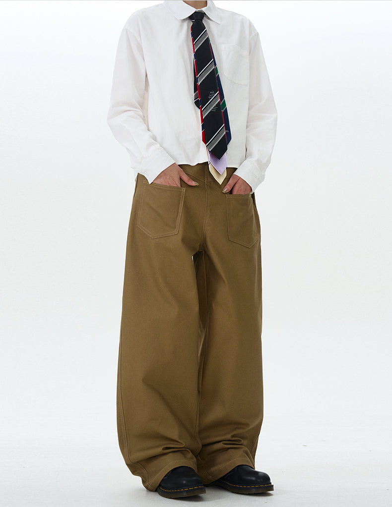 MADWITCH INVERTED SIMPLE CASUAL PANTS #L528