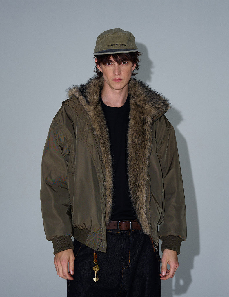 MADWITCH FAUX FUR PARKA COAT #990219