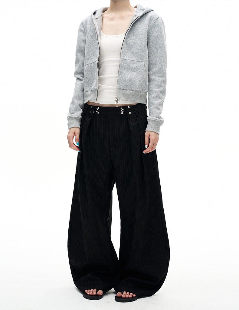 MADWITCH VINTAGE STRIPED WIDE PANTS #CK6857