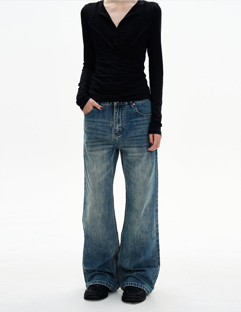 MADWITCH AGED STRAIGHT DENIM #N5531