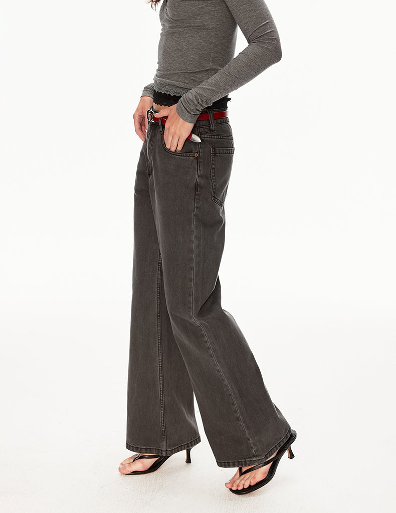 MADWIT FLARE STRAIGHT PANTS #GPC3601N
