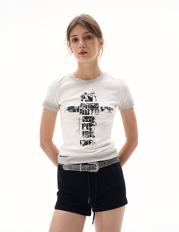 MADWITCH WAIST-DEFINING BABE TEE #22682C25