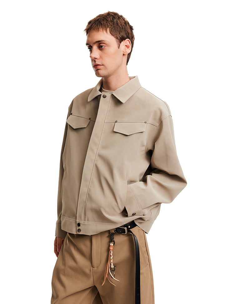 MADWITCH BARN SUEDE JACKET #C346Q25