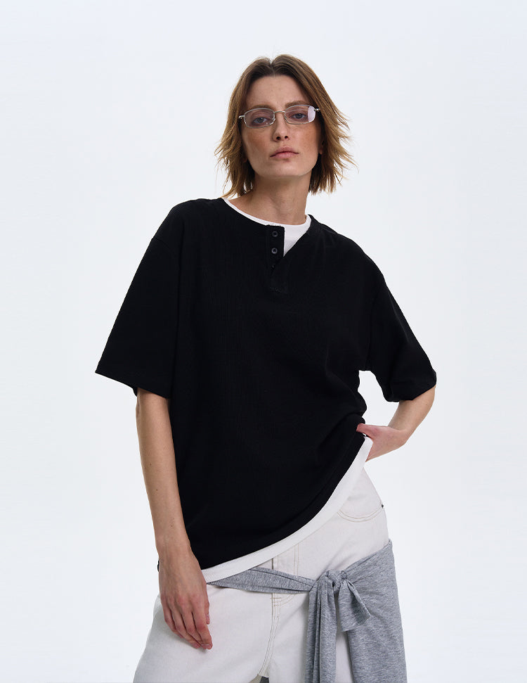 MADWITCH LAYERED DESIGN SHIRT #AW2549