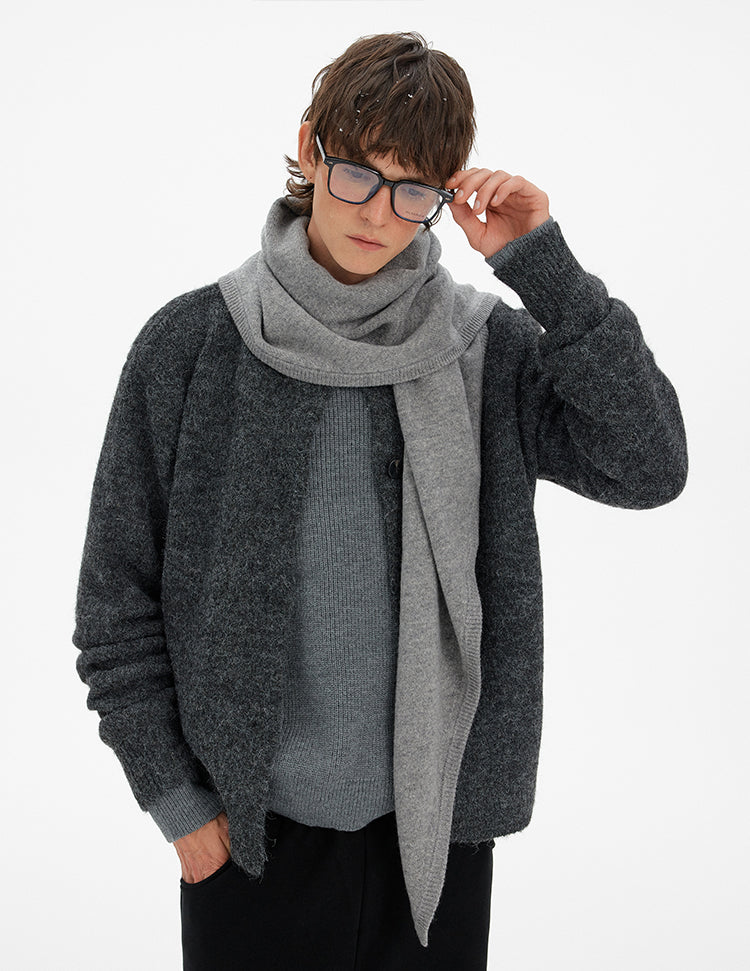 MADWITCH ATMOSPHERIC BUTTONED WOOL CARDIGAN #27399