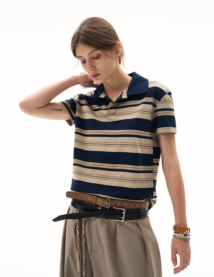 MADWITCH DISTRESSED VINTAGE POLO #G1306
