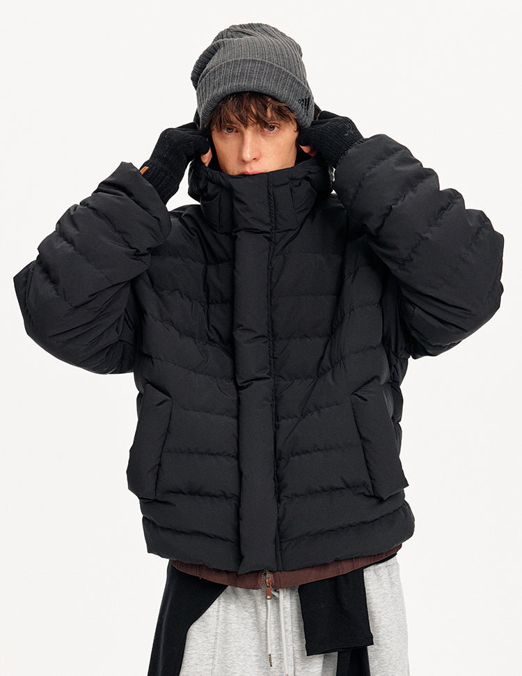 MADWITCH QUILTED HOODED DOWN JACKET #880651