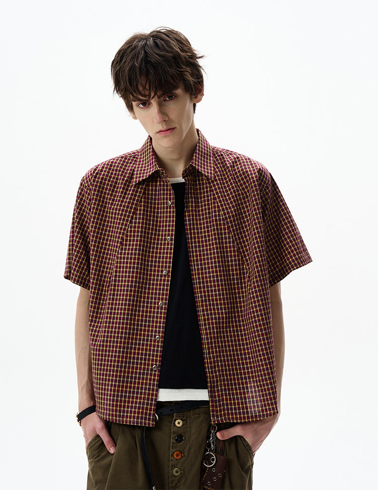 MADWITCH VINTAGE CHECKERED SHIRT #CW1201