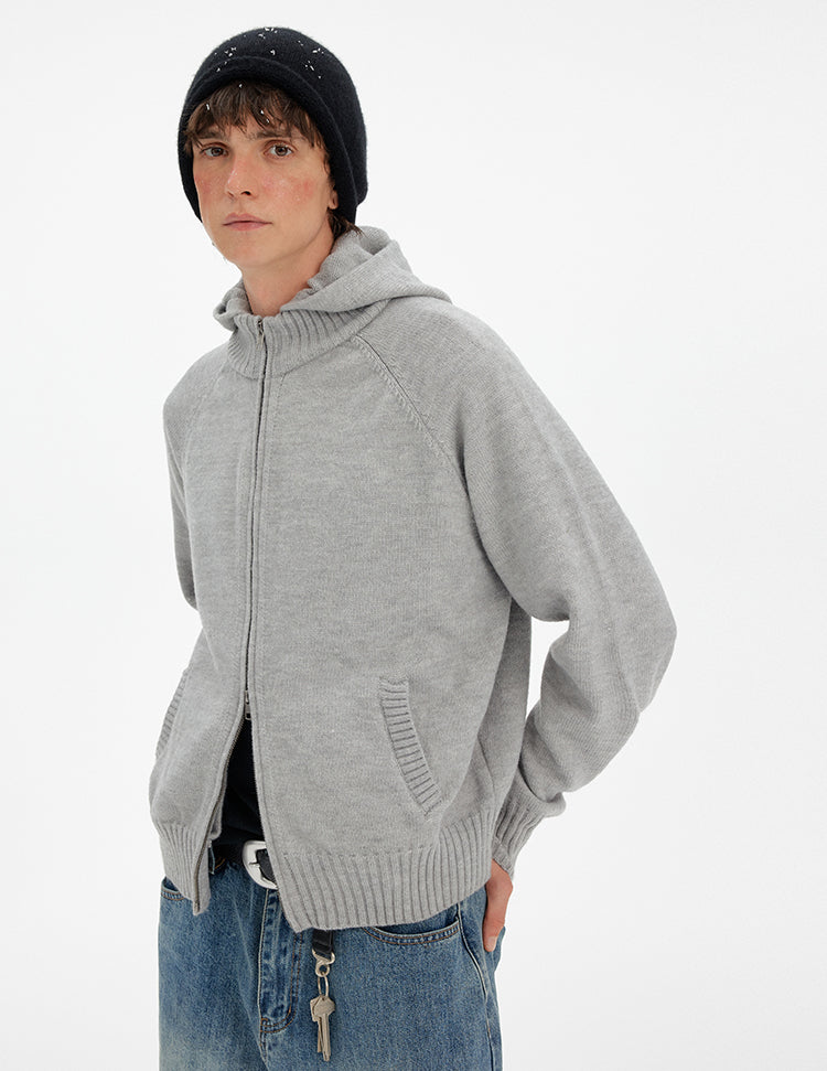 MADWITCH RETRO HOODED KNIT CARDIGAN #MY017