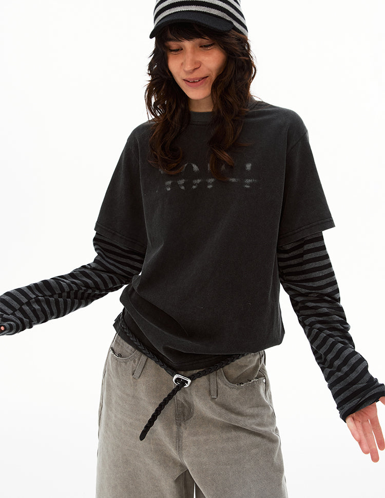 MADWITCH FAUX LAYER TEE #AW26049