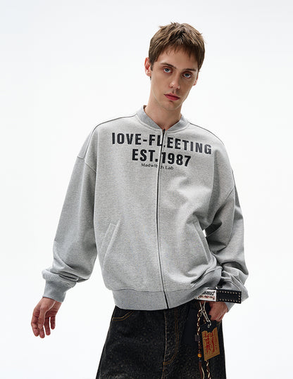 MADWITCH UNISEX VINTAGE ZIP-FRONT SHIRT #MD4153