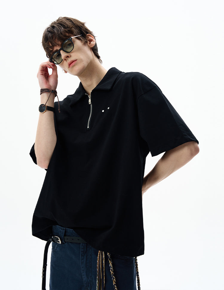 MADWITCH ZIPPED POLO TSHIRT #6977