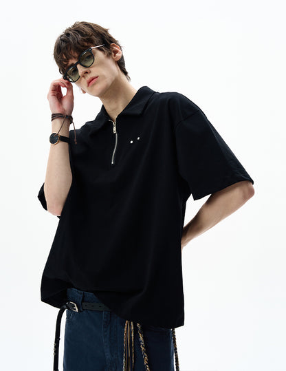 MADWITCH ZIPPED POLO TSHIRT #6977