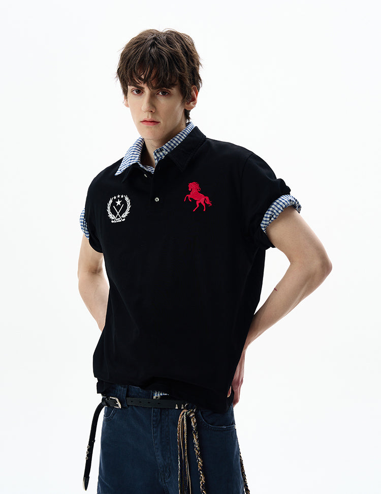 MADWITCH BADGE EMBROIDERED POLO #251388
