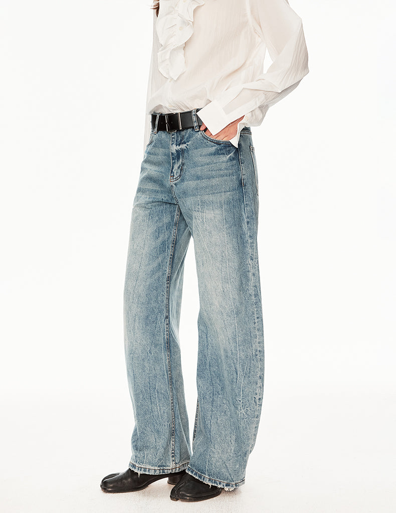 MADWIT FADED WIDE JEANS #GPC5596